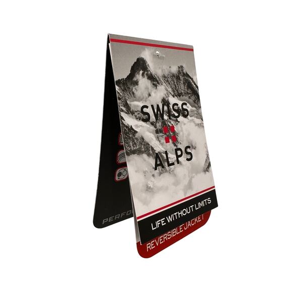 Swiss Alps Boys Reversible Hooded Jacket Grey & Black Zip Up NWT Size Small (8) - Picture 2 of 9